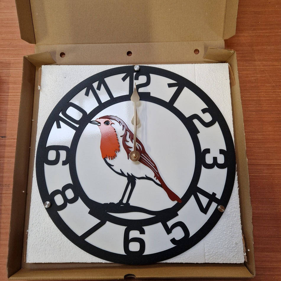 Robin Metal Wall Clock